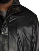 Double-Collar Butterskin Leather Jacket