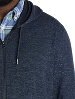 Double-Knit Zip-Front Hoodie