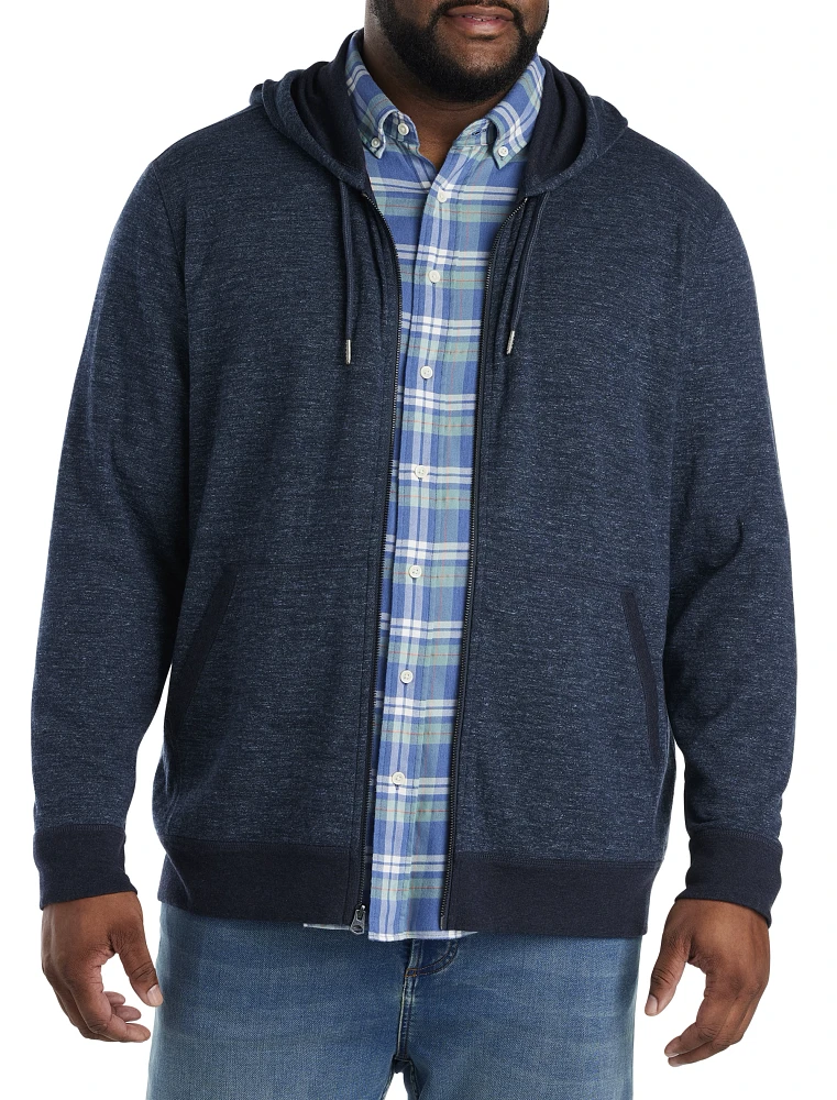 Double-Knit Zip-Front Hoodie