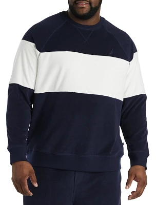 Terry Colorblock Crewneck Pullover