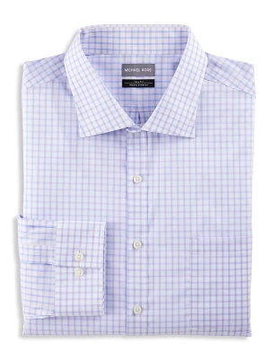 Non-Iron Check Patterned Dress Shirt