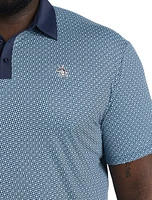 Micro-Floral Polo Shirt