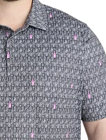 Abstract Print Polo Shirt