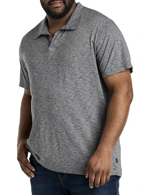 Burnout Slub Jersey Polo Shirt