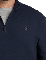 Double-Knit 1/4-Zip Pullover