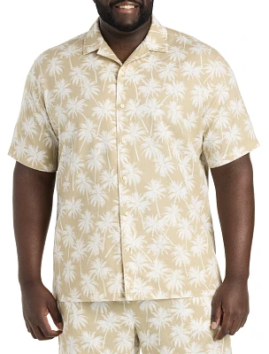 Palm Tree Print Sport Shirt