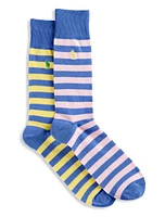 2-pk Striped Crew Socks