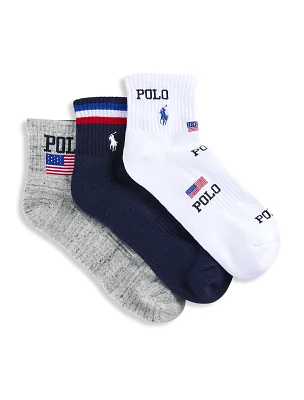 3-pk USA 1/4-Top Sock