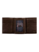 Extra Capacity RFID Leather Tri-fold Wallet