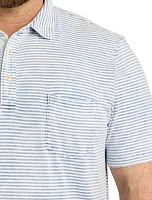 Faherty Sunwashed Indigo Polo Shirt