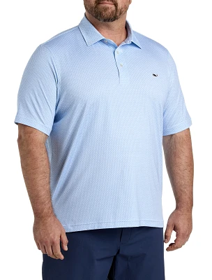 Whale Printed Sankaty Performance Polo Shirt