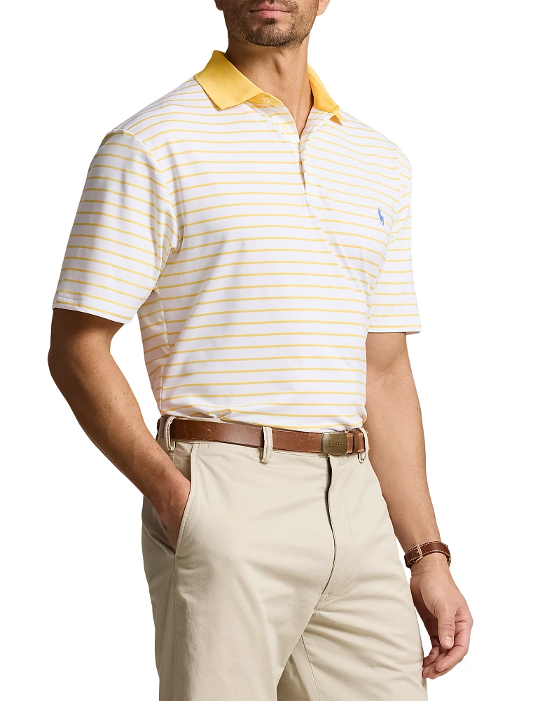 Striped Performance Polo Shirt