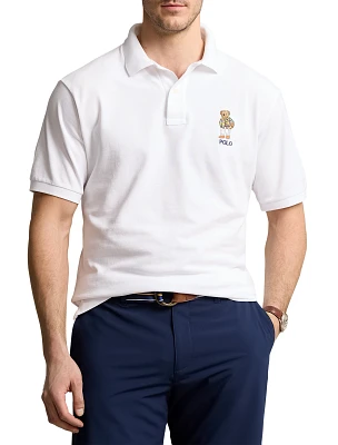 Beach Club Bear Mesh Polo Shirt