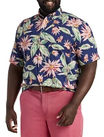 Floral Seersucker Sport Shirt