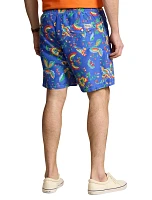 Diamond Floral Traveler Swim Trunks