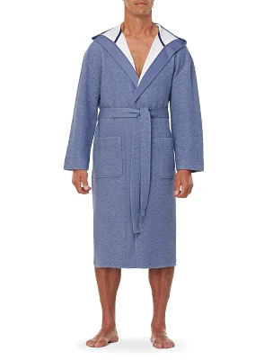 Diamond Patterned Hooded Robe