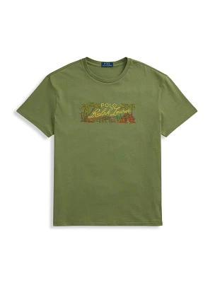 Island Print Embroidered Jersey T-Shirt
