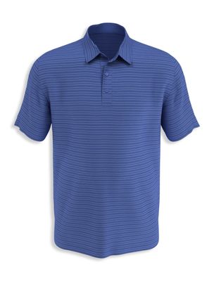 Fine Line Stripe Ventilated Golf Polo Shirt