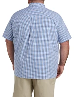 Plaid Poplin Short-Sleeve Sport Shirt