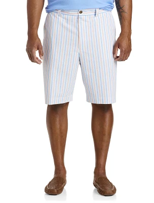 Seersucker Striped Shorts