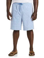 Seersucker Hybrid Swim Trunks