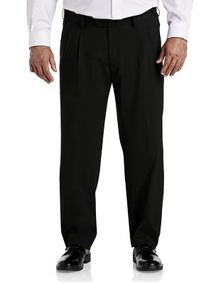 Perfect Fit Waist-Relaxer Pleated Suit Pants