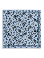 Floral Medallion Silk Pocket Square