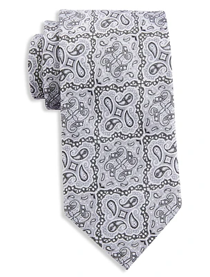 Premium Square Paisley Tie