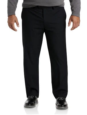 Waist-Relaxer Microstripe Suit Pants