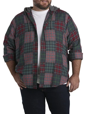 Hooded Flannel Sport Shirt