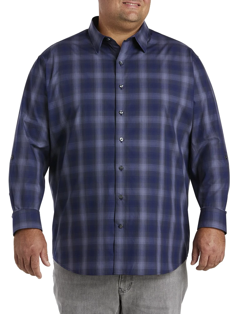 Ombre Plaid Sport Shirt