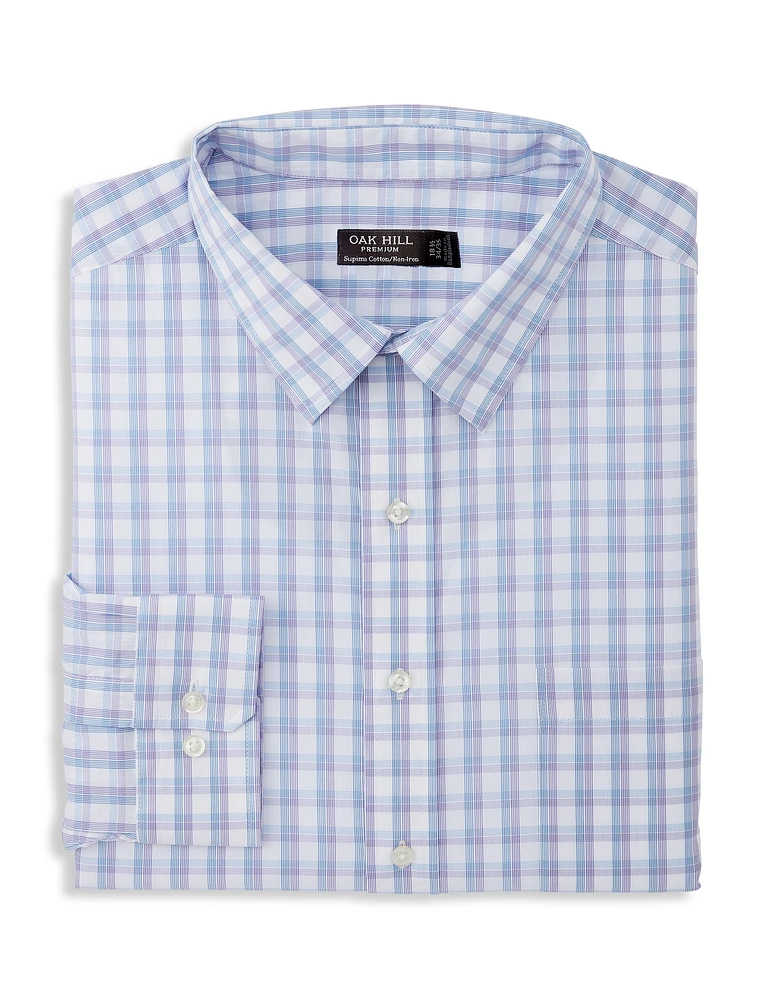 Grid Patterned Dress Shirt