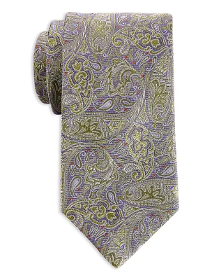 Premium Springtime Paisley Silk Tie