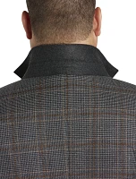 Premium Houndstooth Plaid Sport Coat