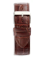 Faux-Crocodile Strap Watch