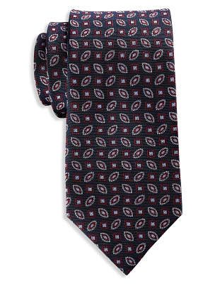 Abstract Patterned Silk Tie