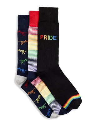 3-Pk Pride Socks