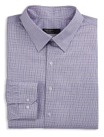 Premium Small Grid Patterned Dress Shirt