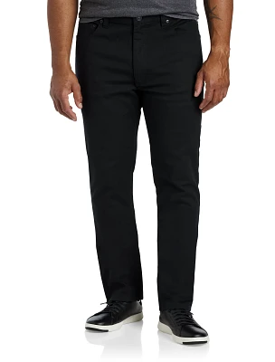 Black Eco Tapered-Fit Stretch Jeans