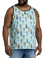Pineapple Print Tank T-Shirt