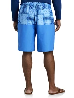 Tie Dye Colorblock Swim Trunks