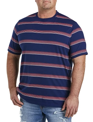Moisture-Wicking -Striped T-Shirt