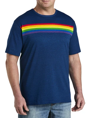 Pride Stripe Moisture-Wicking T-Shirt