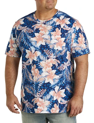 Floral Moisture-Wicking Pocket T-Shirt