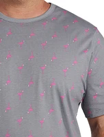 Flamingo Print T-Shirt