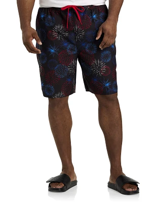 Firework Printed Swim Trunks