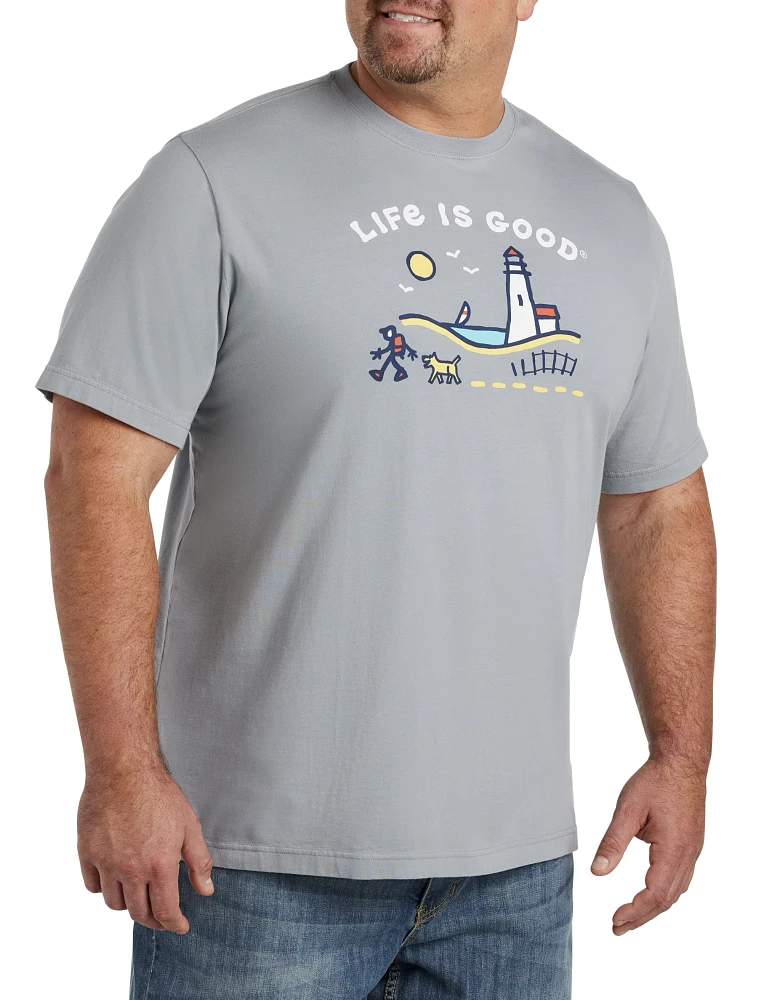 Life is Good® Jake Rocket Lighthouse Graphic Tee