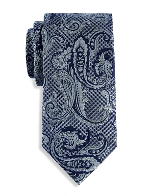 Premium Houndstooth Paisley Tie