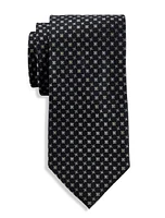 Mini Geometric Pattern Silk Tie