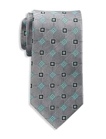 Premium Spring Time Geometric Silk Tie